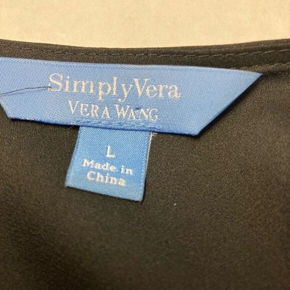 SIMPLY VERA,VERA WANG,Dress, black&white, Size L - Picture 3 of 12